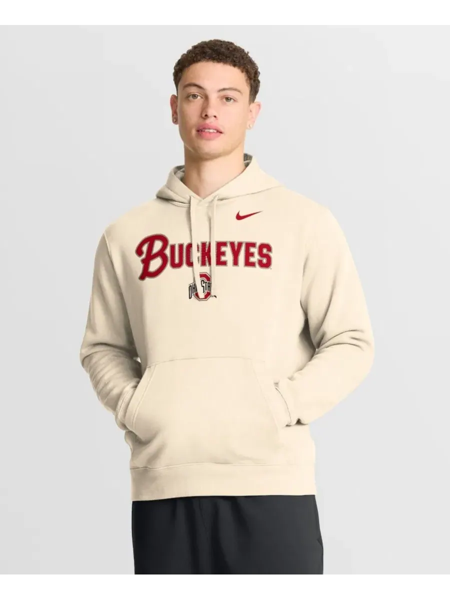 Худи из флиса с капюшоном, с принтом, Ohio State Buckeyes Primetime Club Nike — изображение 5 из 5, прозрачный