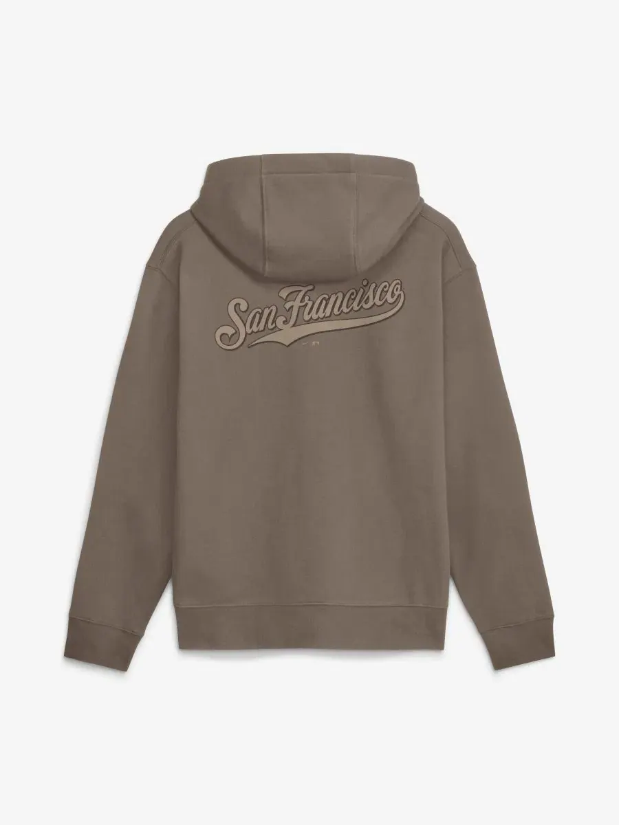 Толстовка с капюшоном San Francisco Giants Fashion Club Nike — изображение 2 из 2, коричневый