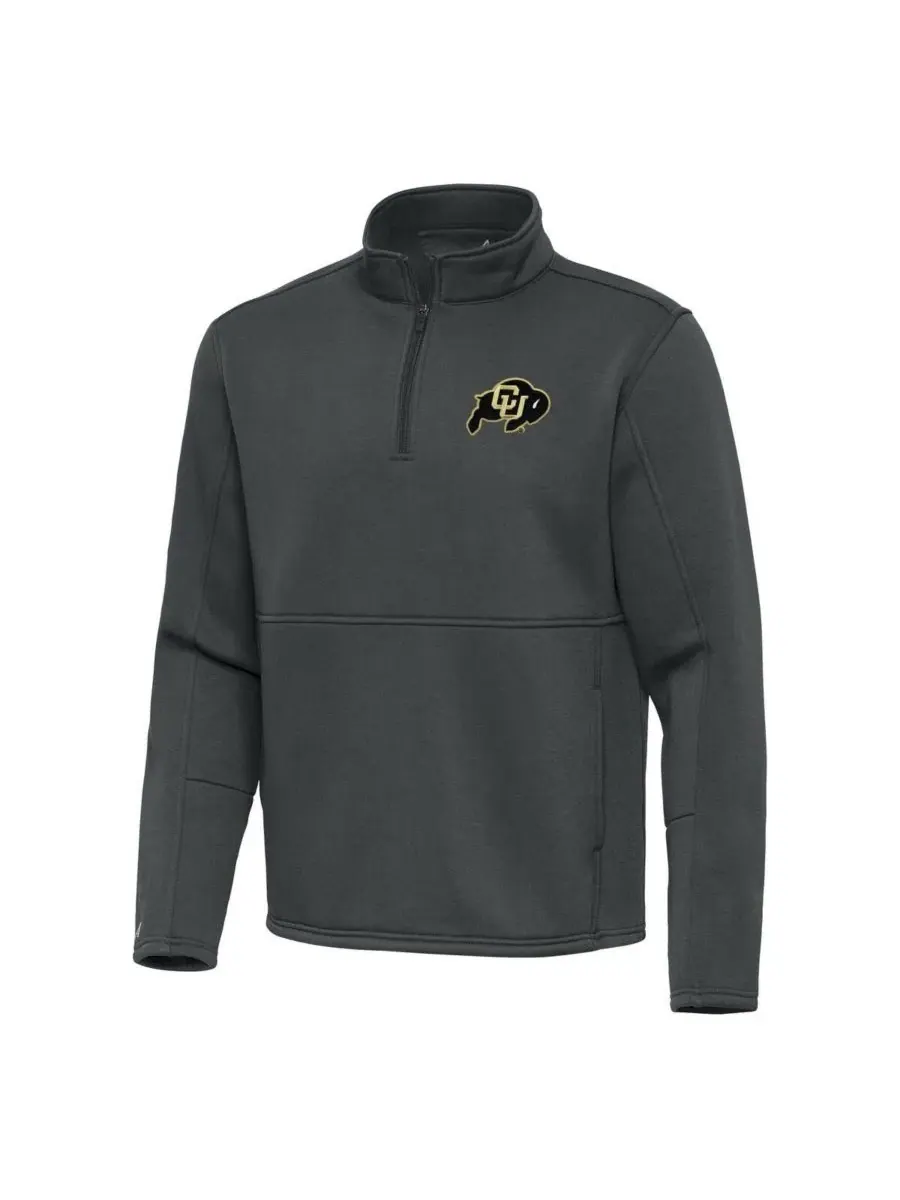 Куртка-поло с четверть-застежкой Twist Colorado Buffaloes Antigua — изображение 1 из 1, серебряный
