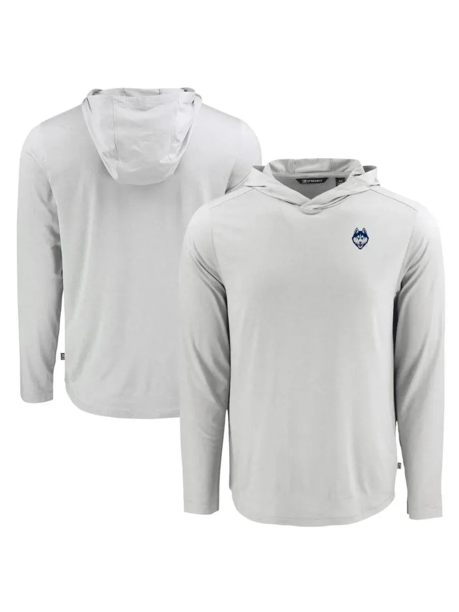 Худи с капюшоном и длинным рукавом Coastline Epic Comfort Eco UConn Huskies Cutter & Buck — изображение 1 из 3, серый