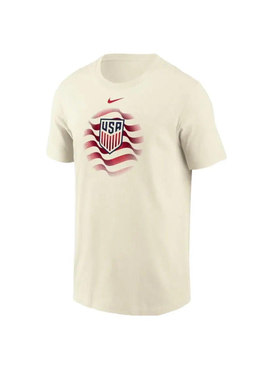Футболка с длинным рукавом с принтом USMNT Federation Wordmark Nike — изображение 1 из 1, бежевый
