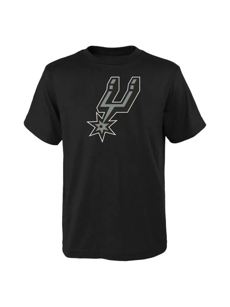 Футболка с принтом San Antonio Spurs Primary Logo Outerstuff — изображение 1 из 1, черный