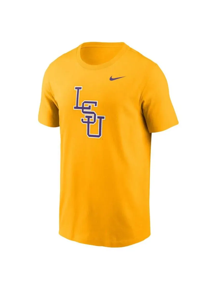 Футболка с длинным рукавом LSU Tigers Baseball Logo Nike — изображение 2 из 3, золото
