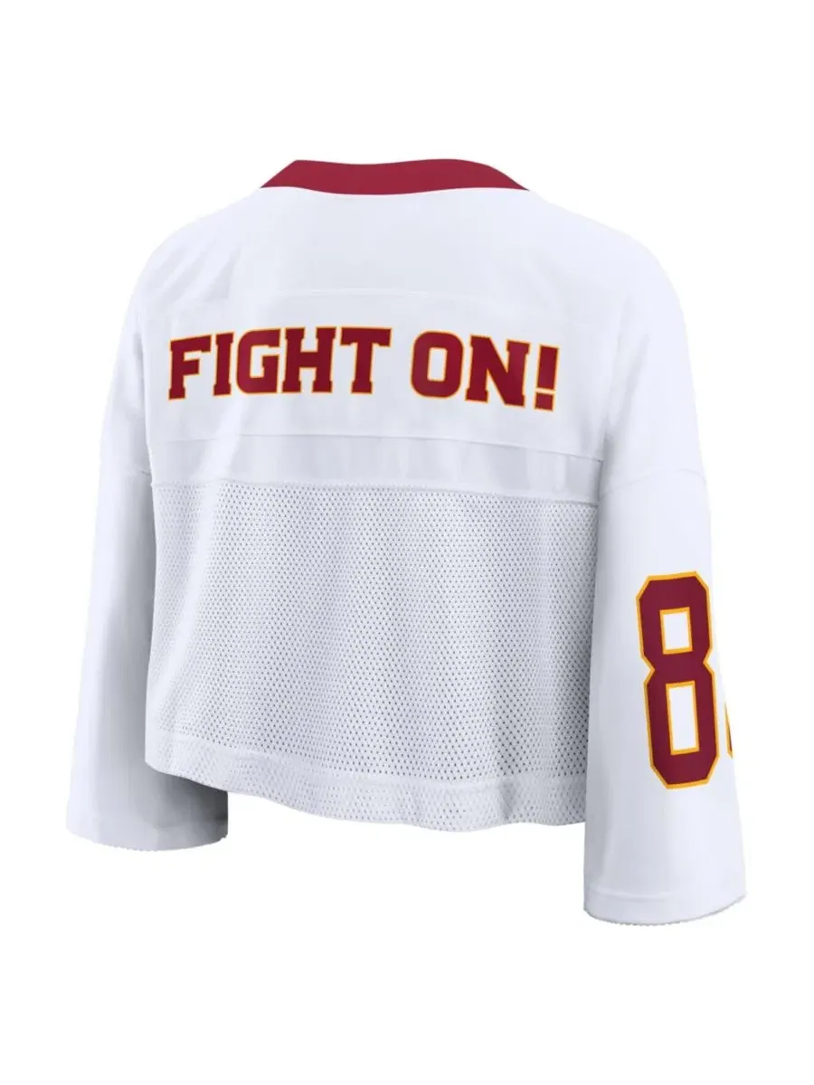 Джерси Nike с принтом USC Trojans, укороченный крой, женское — изображение 2 из 3, белый