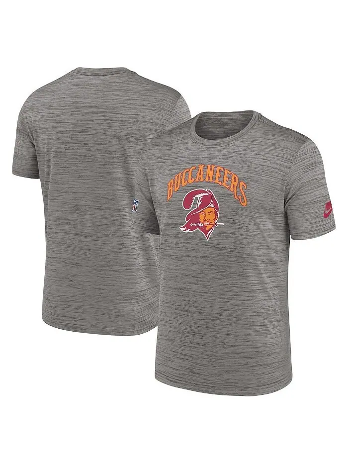 Мужская футболка цвета древесного угля Tampa Bay Buccaneers Throwback Sideline Performance Nike — изображение 1 из 3