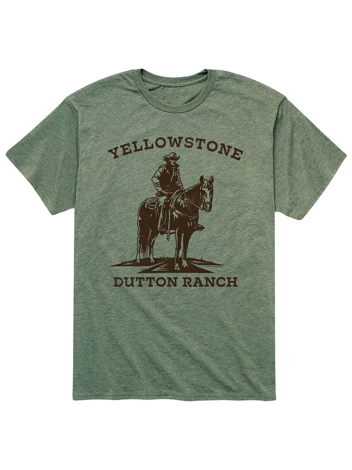 Мужская футболка yellowstone dutton ranch horse AIRWAVES — изображение 1 из 1, зеленый