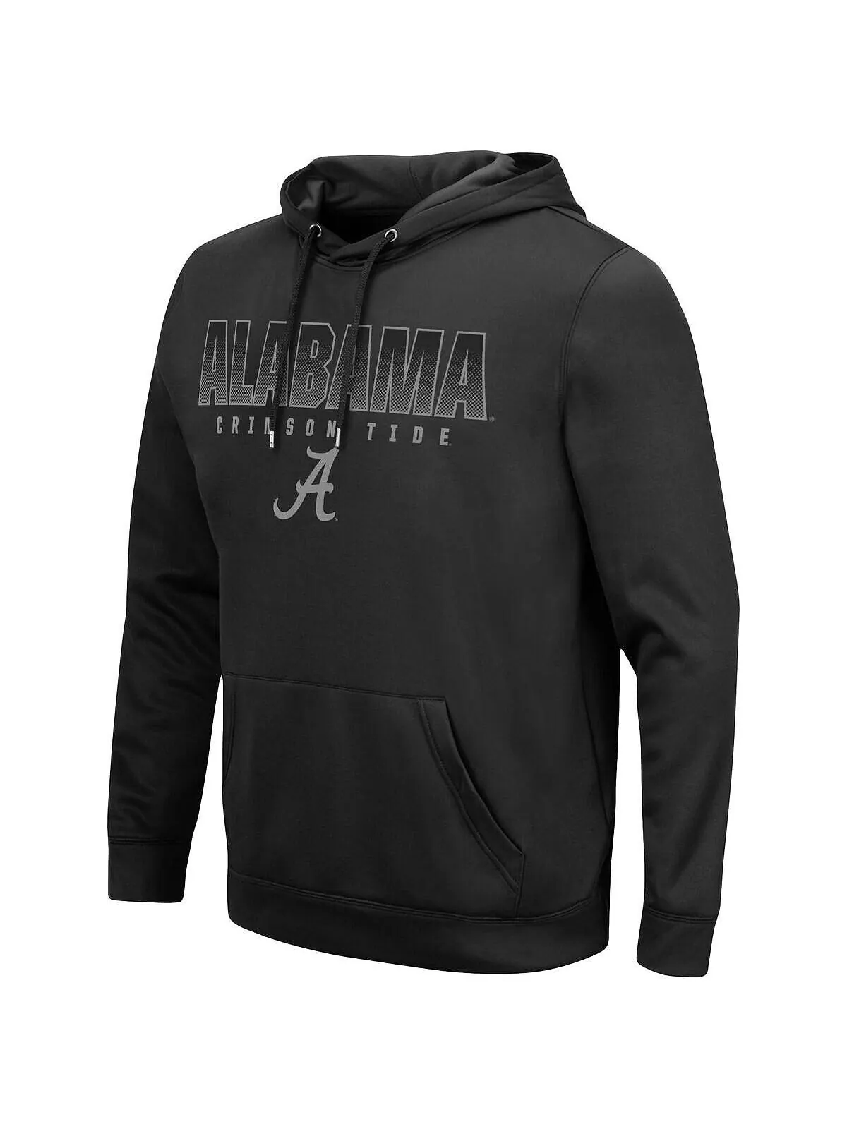 Мужская черная толстовка с капюшоном alabama crimson tide blackout 3.0 pullover Colosseum — изображение 2 из 3, черный