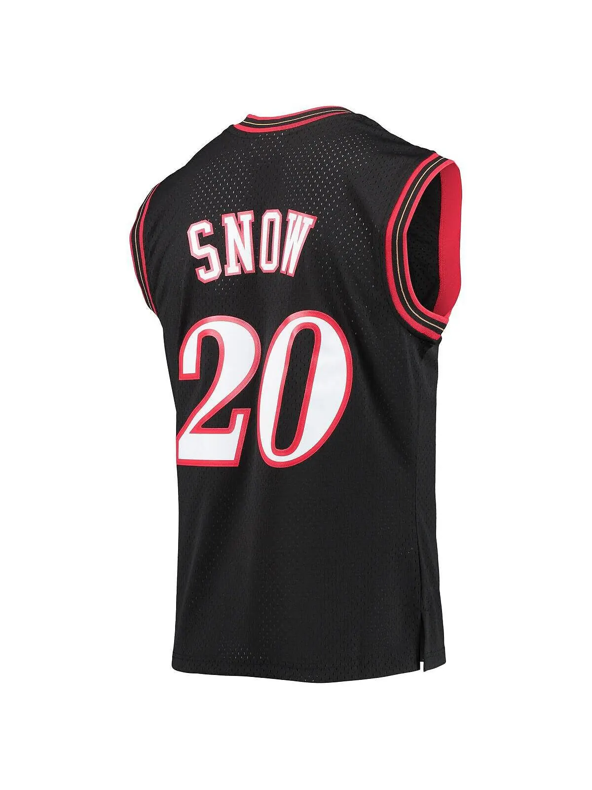 Мужская футболка eric snow black philadelphia 76ers 2000-01 hardwood classics swingman jersey — изображение 2 из 3, черный