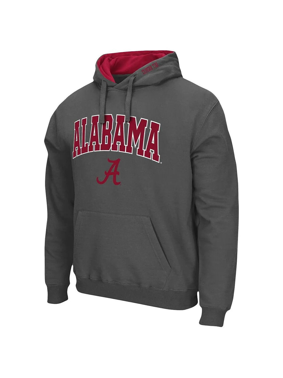 Мужская темно-серая толстовка с капюшоном alabama crimson tide arch и логотипом 3.0 Colosseum — изображение 2 из 3
