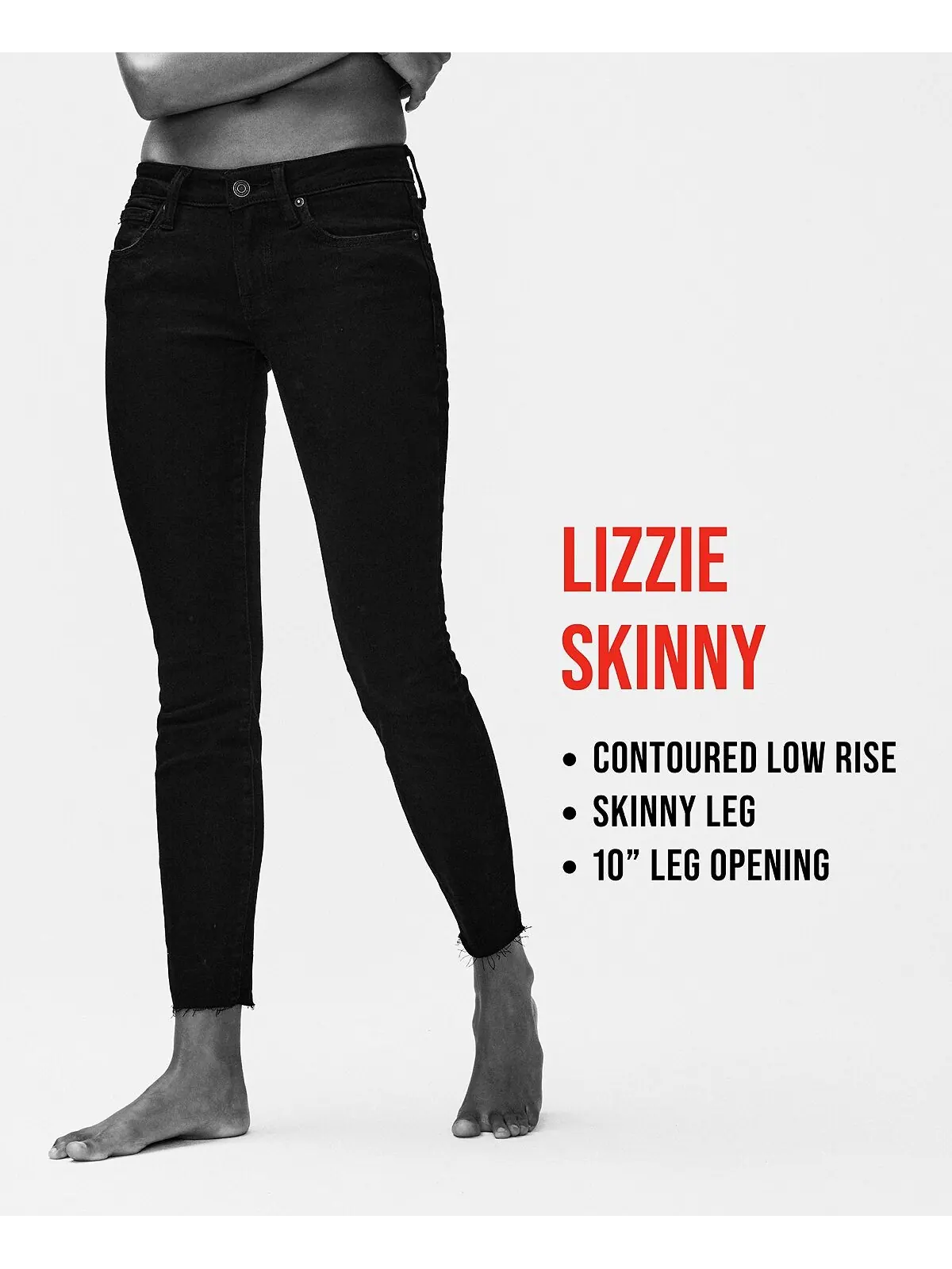 Женские джинсы скинни Lizzie с низкой посадкой Lucky Brand — изображение 4 из 4