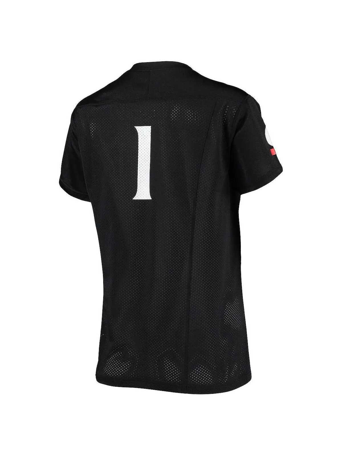 Женская черная футболка №1 Cincinnati Bearcats, готовая копия футбольного джерси Under Armour — изображение 2 из 3, черный