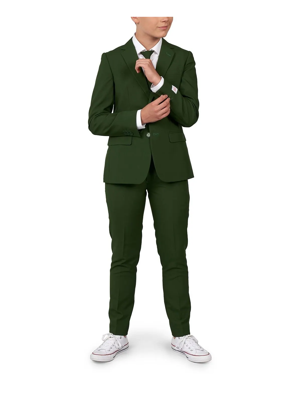 Однотонный костюм Big Boys Glorious, комплект из 3 предметов OppoSuits — изображение 1 из 3, зеленый