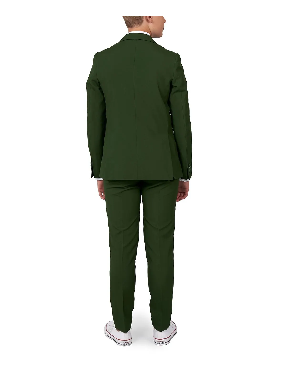 Однотонный костюм Big Boys Glorious, комплект из 3 предметов OppoSuits — изображение 3 из 3, зеленый