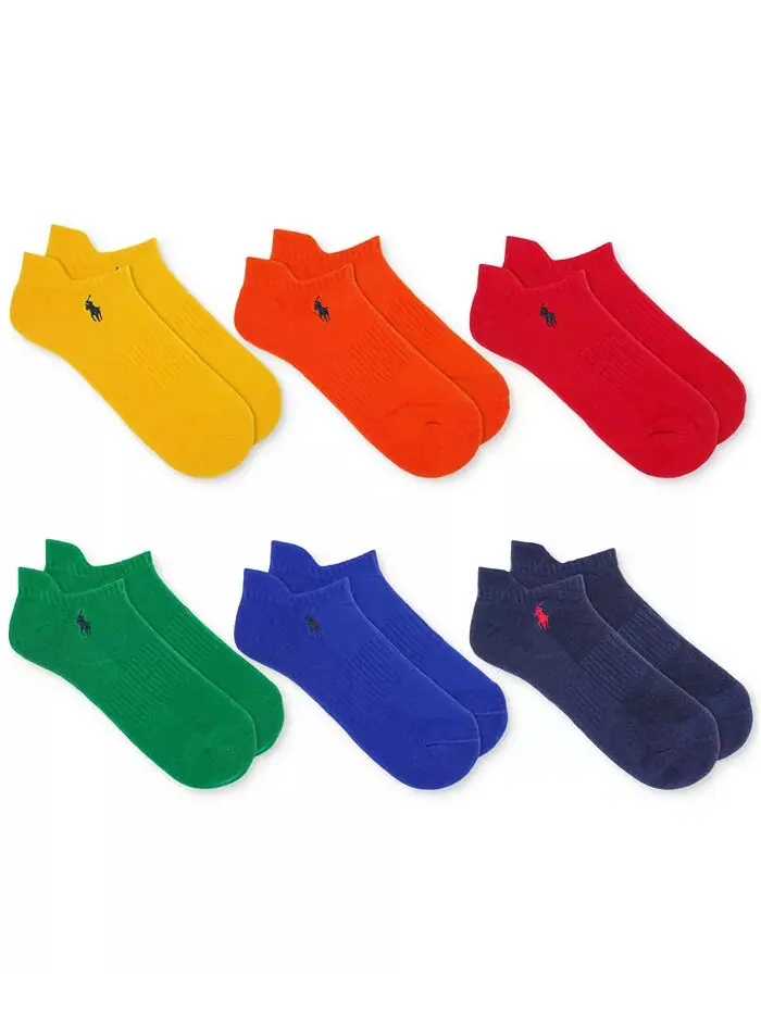Мужские носки Performance Color Low Cut, 6 пар Polo Ralph Lauren — изображение 1 из 2