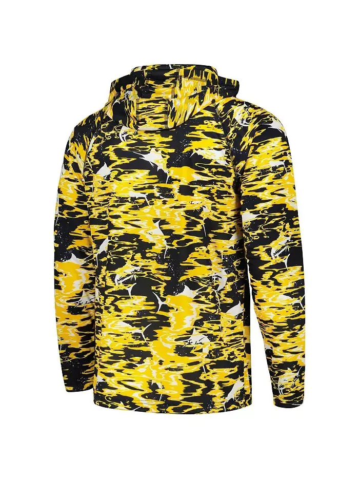 Мужская синяя толстовка с капюшоном и длинными рукавами Michigan Wolverines PFG Terminal Tackle — изображение 4 из 4