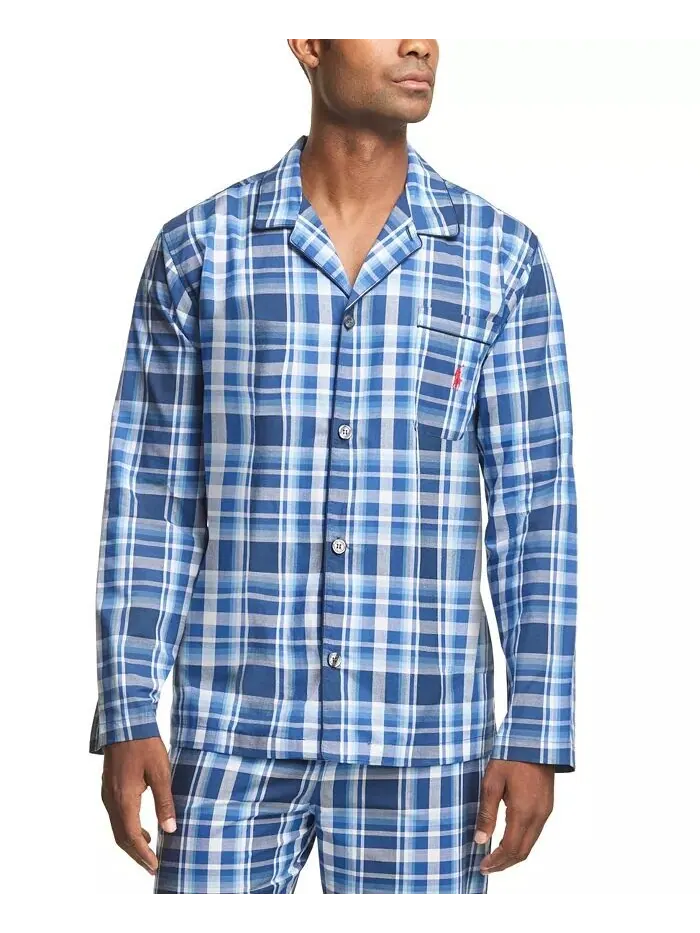 Мужская тканая пижама в клетку Polo Ralph Lauren — изображение 1 из 3