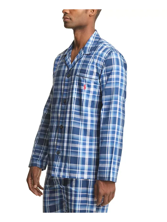 Мужская пижамная рубашка в клетку Polo Ralph Lauren — изображение 3 из 3