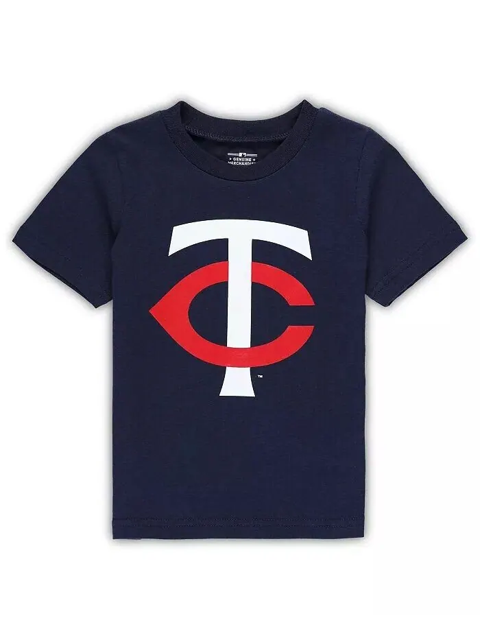 Темно-синяя футболка с основным логотипом Minnesota Twins Team Crew для мальчиков и девочек для — изображение 1 из 1