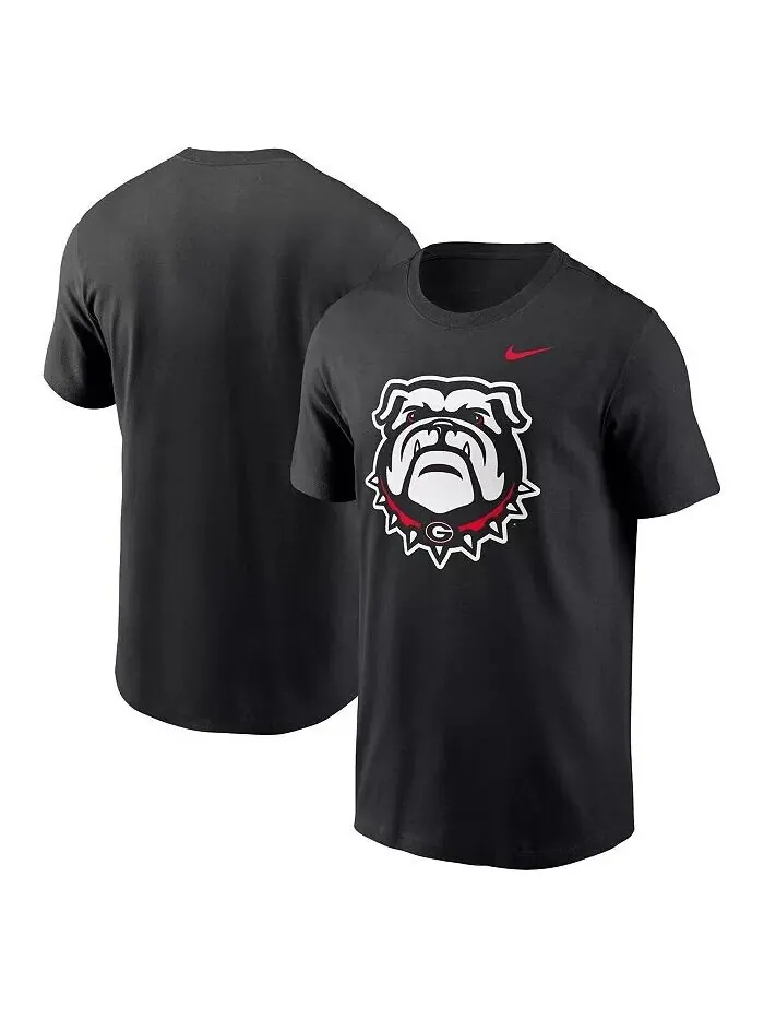 Футболка мужская черная Georgia Bulldogs Primetime Evergreen с альтернативным логотипом Nike — изображение 1 из 3