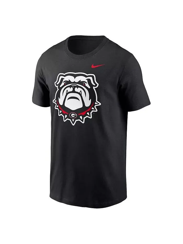 Футболка мужская черная Georgia Bulldogs Primetime Evergreen с альтернативным логотипом Nike — изображение 3 из 3