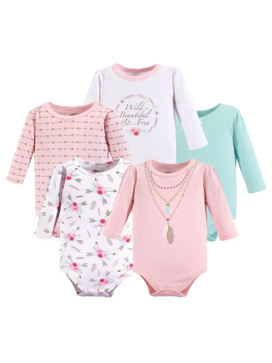 Набор из 5 боди с длинными рукавами Treasure Little Treasure, Boho — изображение 1 из 2