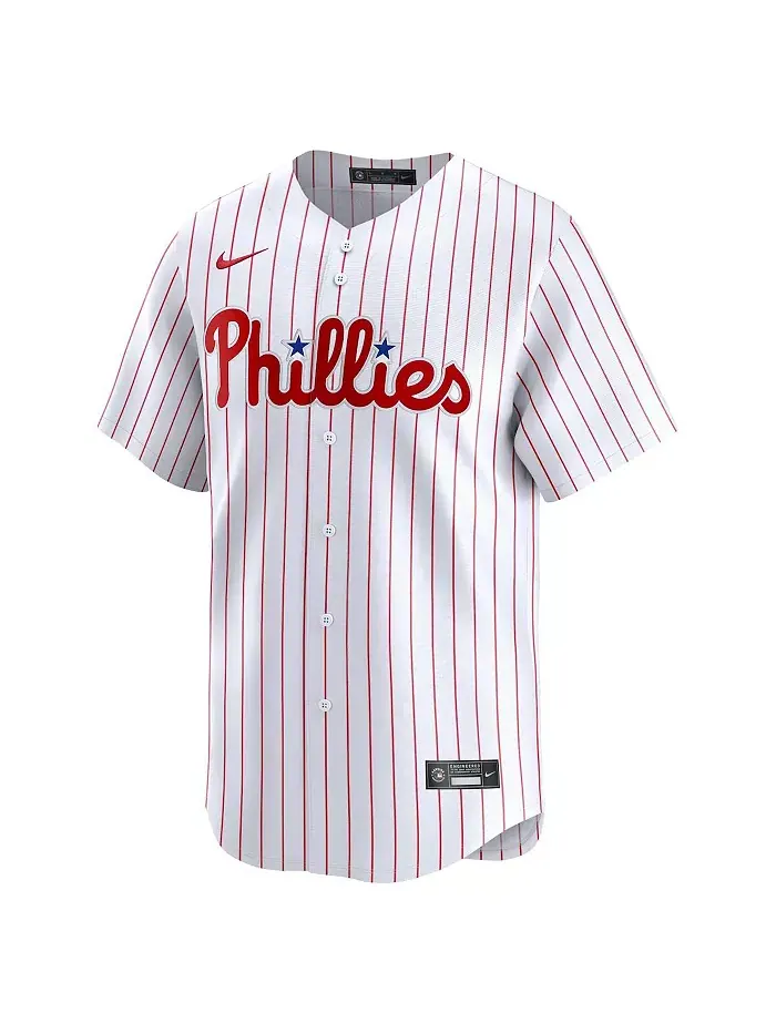 Мужская белая лимитированная джерси Треа Тернера Philadelphia Phillies в домашнем стиле Nike — изображение 3 из 3