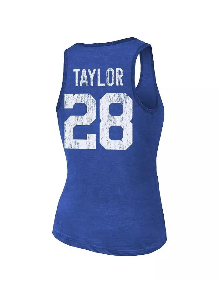 Женские нитки Джонатан Тейлор Royal Indianapolis Colts Имя и номер игрока Майка Tri-Blend Majestic — изображение 3 из 3