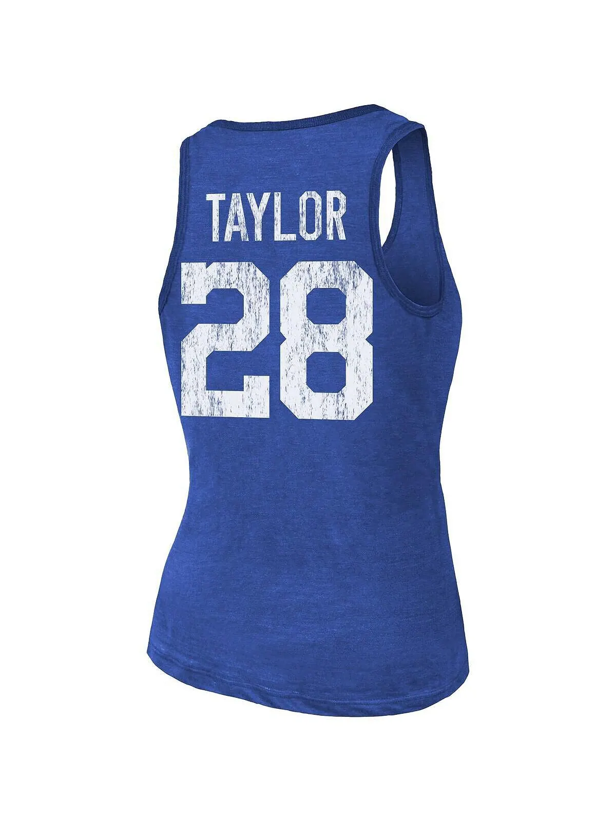 Женские нитки Джонатан Тейлор Royal Indianapolis Colts Имя и номер игрока Майка Tri-Blend Majestic — изображение 3 из 3