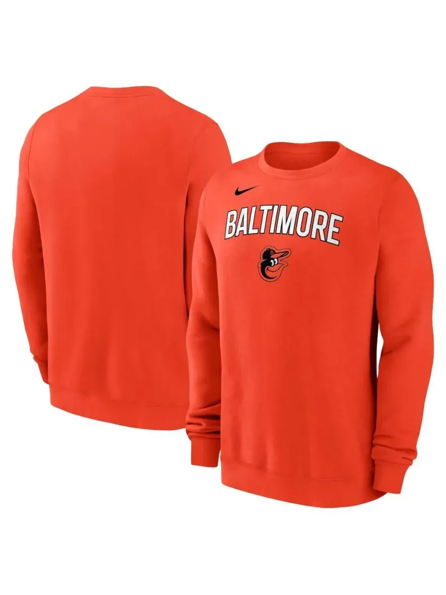 Nike Мужская оранжевая толстовка Baltimore Orioles — изображение 1 из 3, оранжевый
