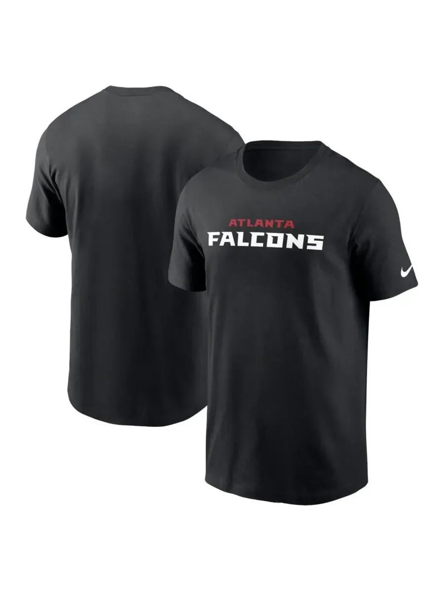 Nike Мужская черная футболка Essential с логотипом команды Atlanta Falcons — изображение 1 из 3, черный