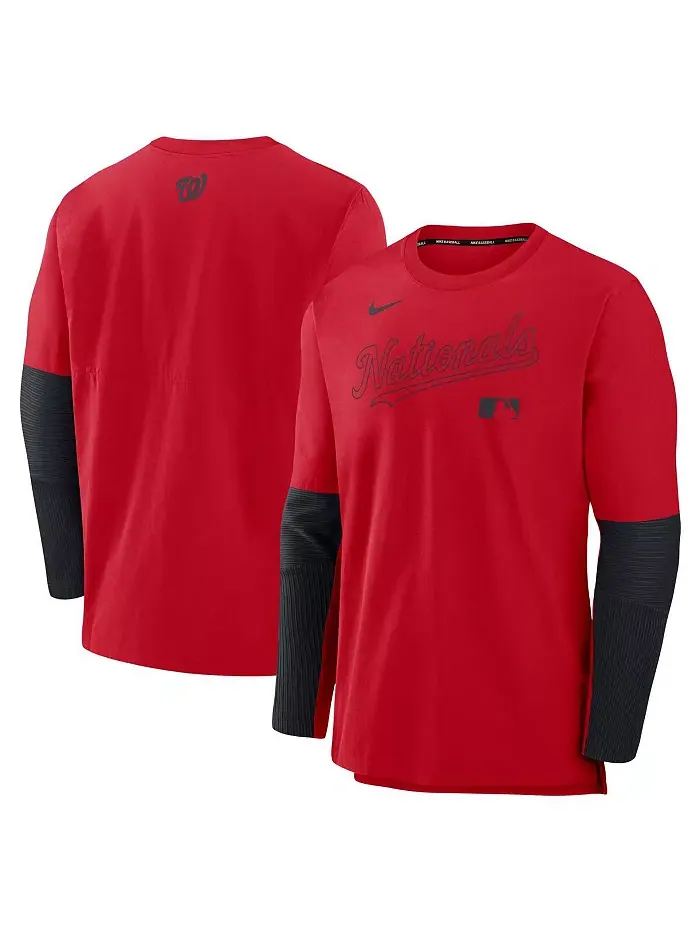 Мужская футболка с длинным рукавом Washington Nationals Authentic Collection Player — изображение 1 из 3