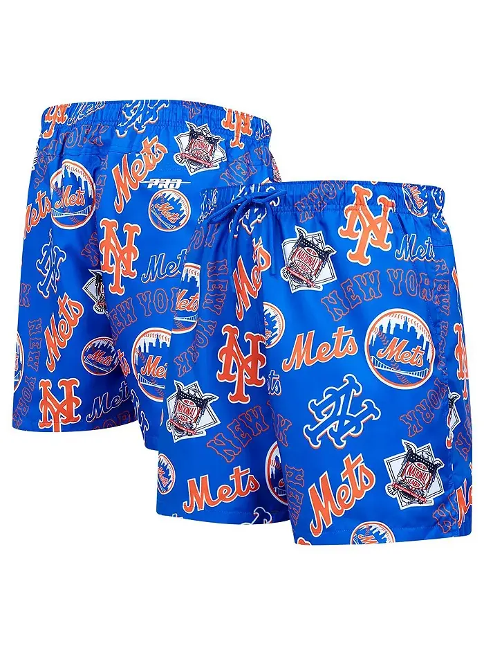 Мужские шорты Royal New York Mets с вышитым логотипом Pro Standard — изображение 1 из 4