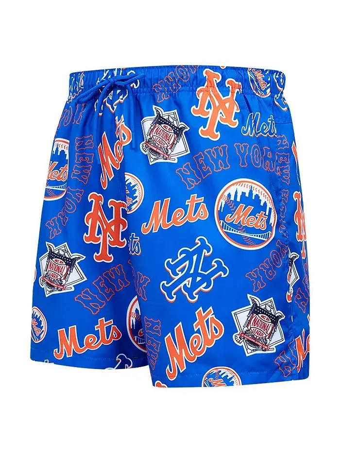 Мужские шорты Royal New York Mets с вышитым логотипом Pro Standard — изображение 3 из 4
