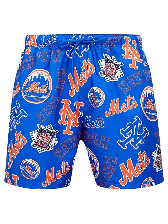 Мужские шорты Royal New York Mets с вышитым логотипом Pro Standard — изображение 4 из 4