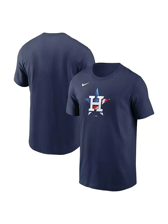 Мужская футболка Houston Astros Americana в синем цвете Nike — изображение 1 из 3