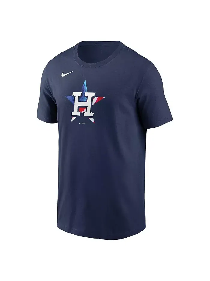 Мужская футболка Houston Astros Americana в синем цвете Nike — изображение 2 из 3