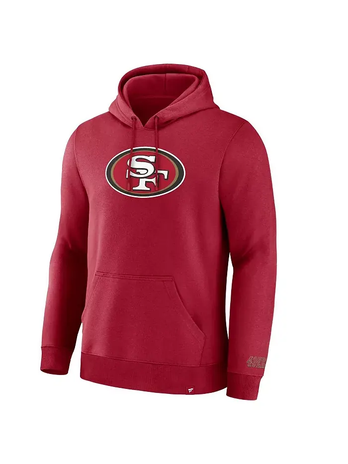 Мужская толстовка с капюшоном Legacy Fleece цвета scarlet San Francisco 49ers Fanatics — изображение 2 из 5