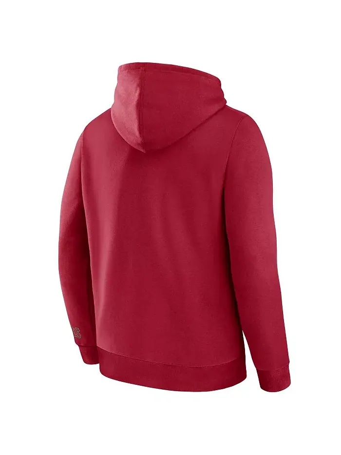 Мужская толстовка с капюшоном Legacy Fleece цвета scarlet San Francisco 49ers Fanatics — изображение 3 из 5