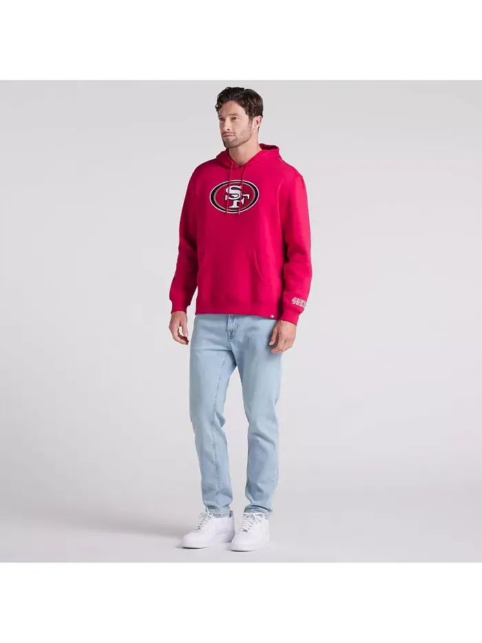 Мужская толстовка с капюшоном Legacy Fleece цвета scarlet San Francisco 49ers Fanatics — изображение 5 из 5