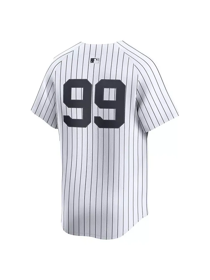 Мужская белая лимитированная игровая футболка Aaron Judge домашняя New York Yankees Nike — изображение 2 из 3
