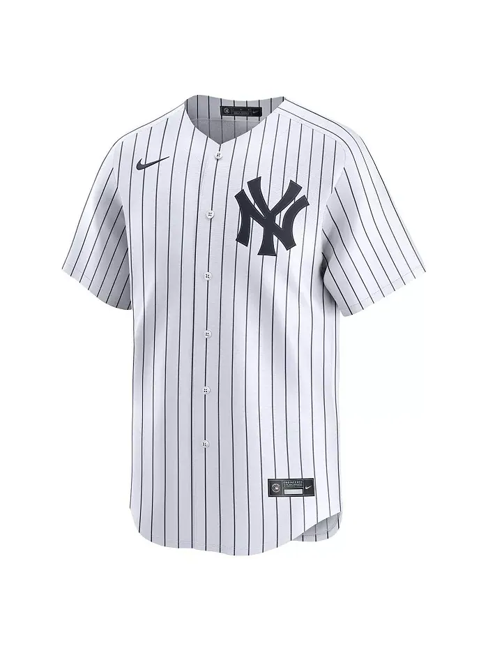 Мужская белая лимитированная игровая футболка Aaron Judge домашняя New York Yankees Nike — изображение 3 из 3