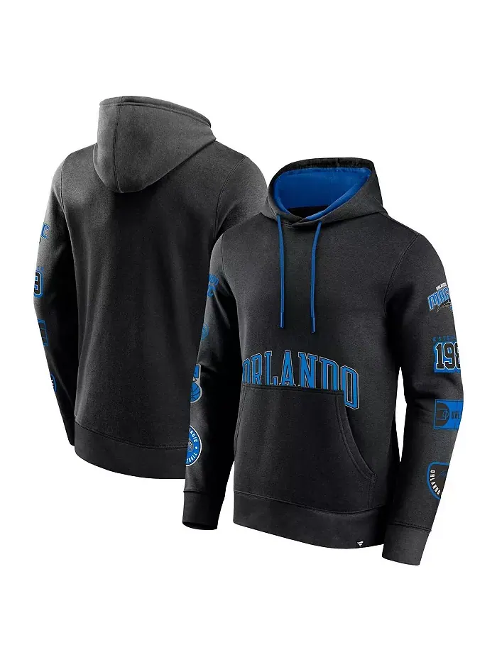 Мужская черная толстовка с капюшоном Orlando Magic Home Court Fanatics — изображение 1 из 3