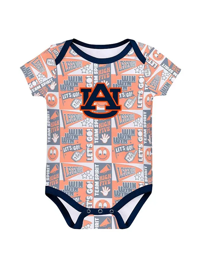 Новорожденный комбинезон Navy Auburn Tigers Sunday Comics, 3 шт Outerstuff — изображение 2 из 4