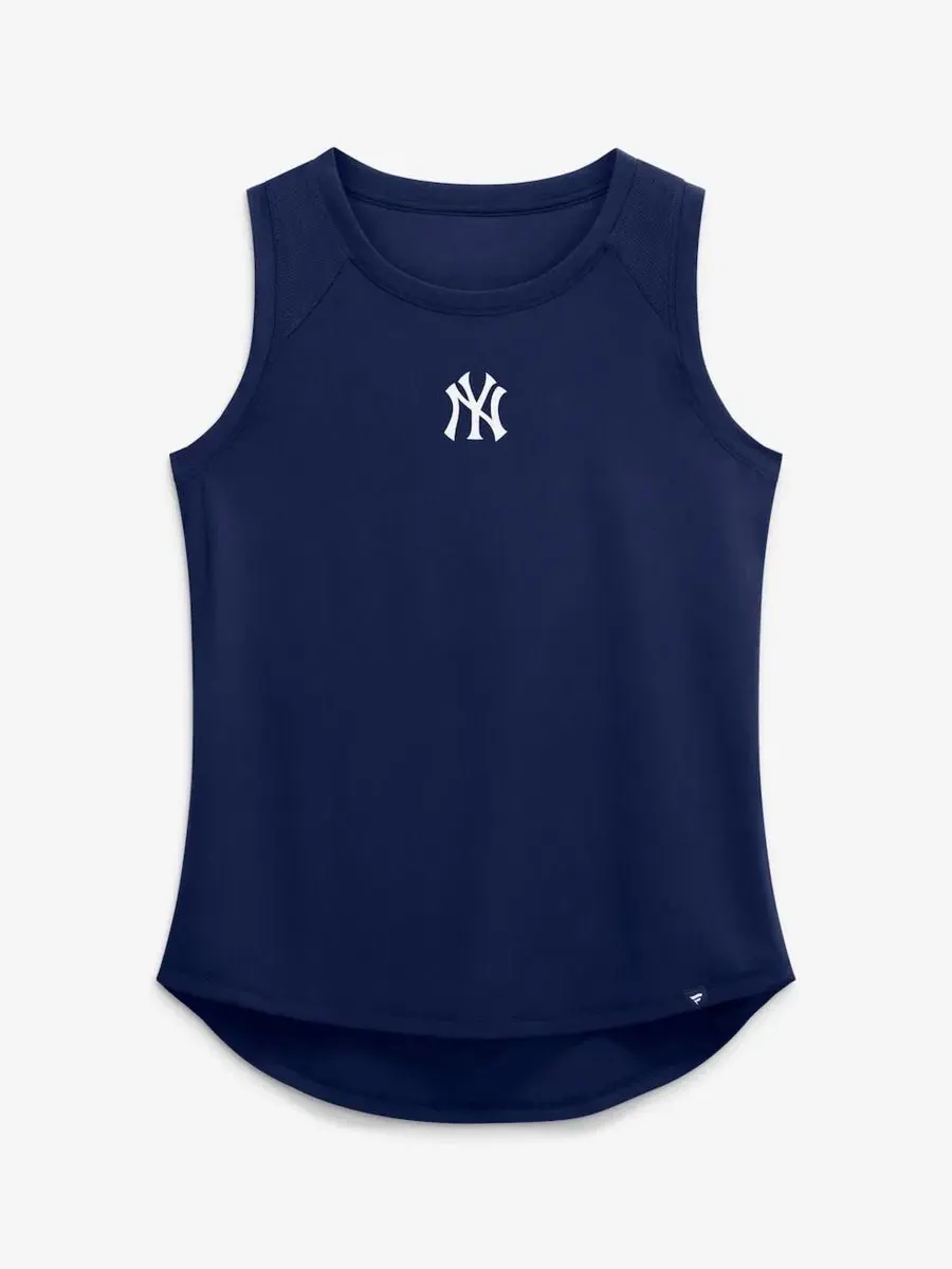 Майка без рукавов с сетчатой вставкой New York Yankees Fanatics — изображение 2 из 5, темно-синий