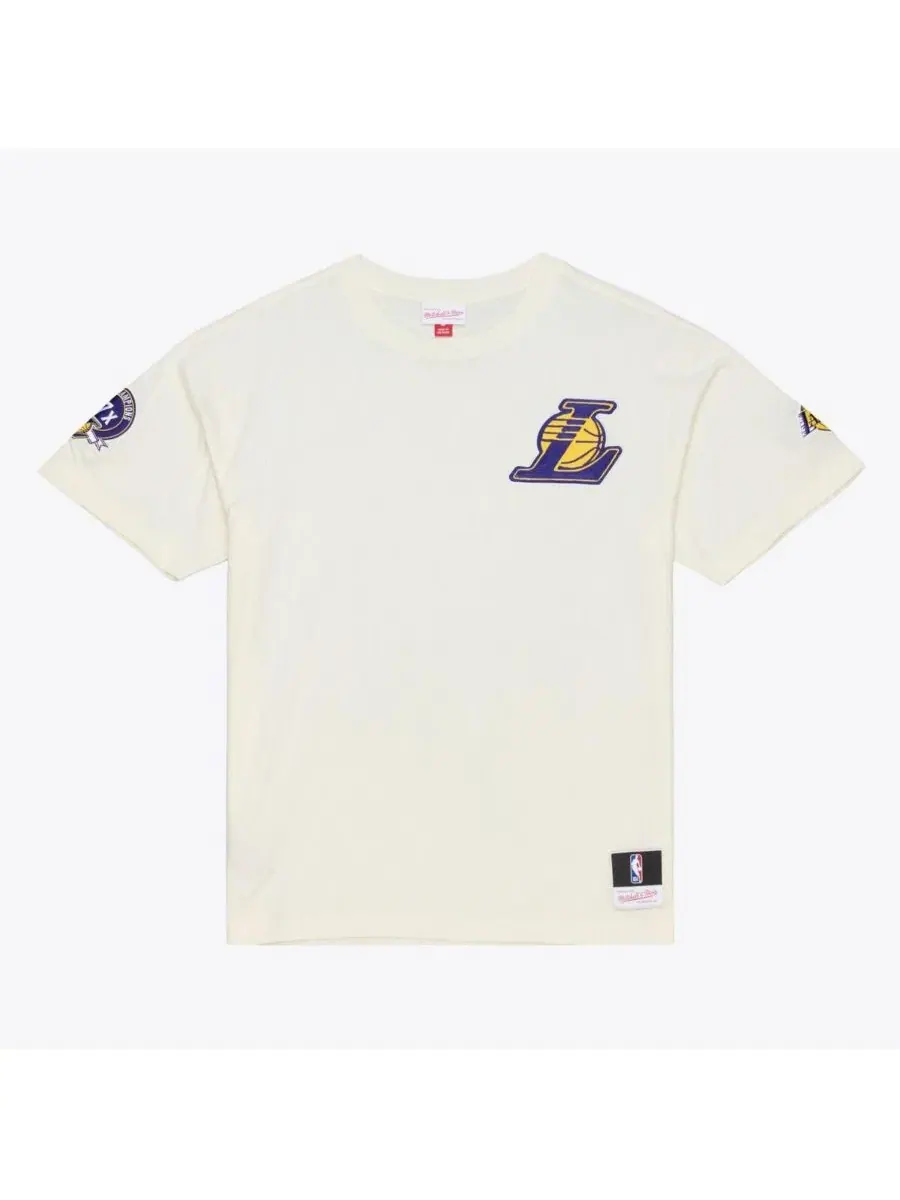 Футболка с длинным рукавом с вышивкой Mitchell & Ness — изображение 1 из 5, бежевый