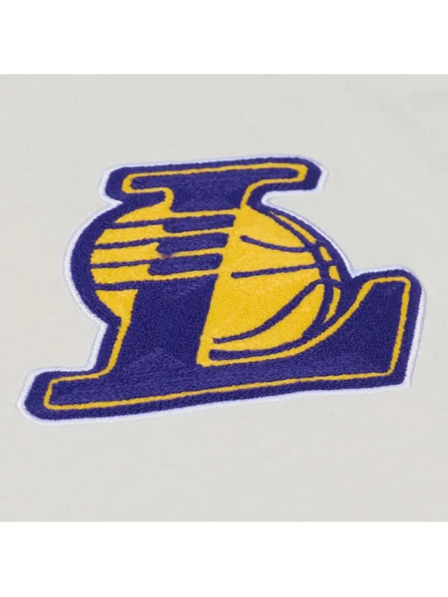 Футболка с длинным рукавом с вышивкой Mitchell & Ness — изображение 3 из 5, бежевый