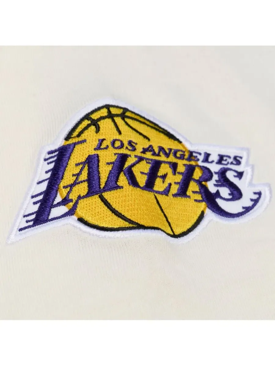 Футболка с длинным рукавом с вышивкой Mitchell & Ness — изображение 5 из 5, бежевый