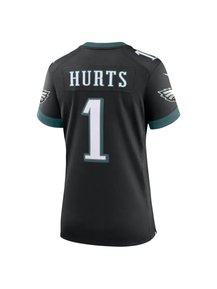 Футболка Nike Jalen Hurts Philadelphia Eagles Alternate Game Jersey — изображение 3 из 3, черный
