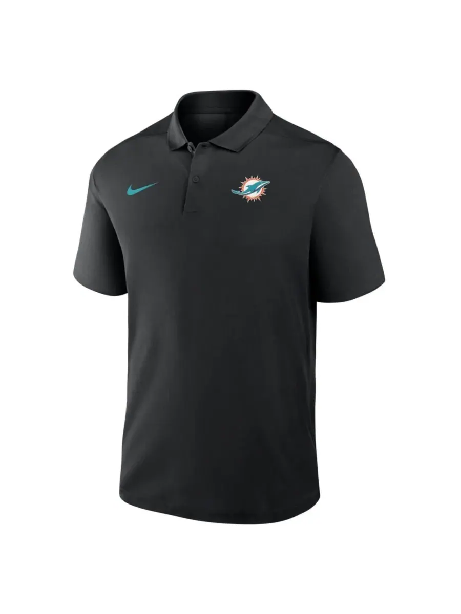 Мужская футболка-поло Dri-FIT Victory с коротким рукавом Nike — изображение 2 из 3, черный