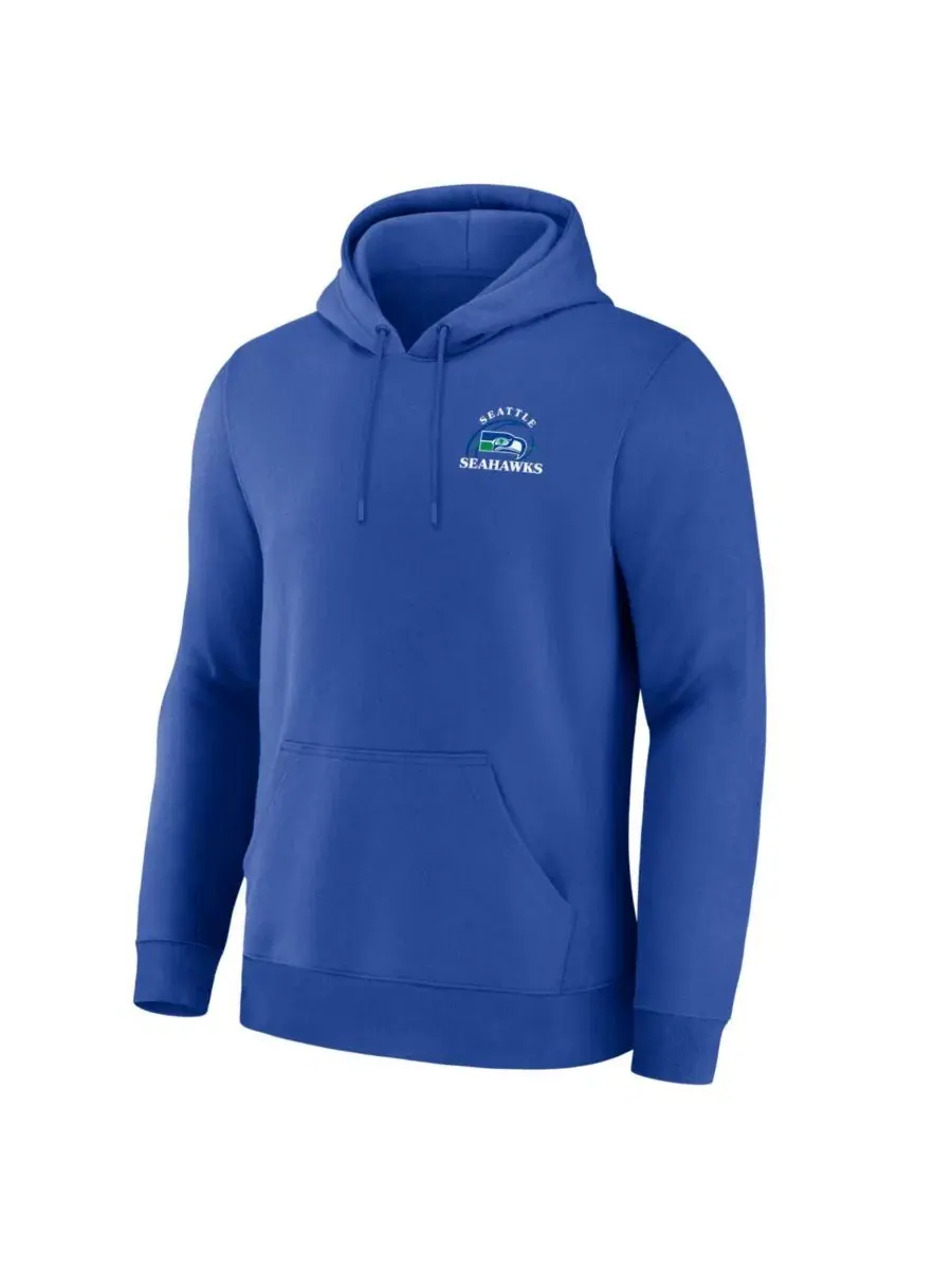 Толстовка на молнии с принтом Seattle Seahawks Classic Scribble Legacy Fanatics — изображение 3 из 3, королевский